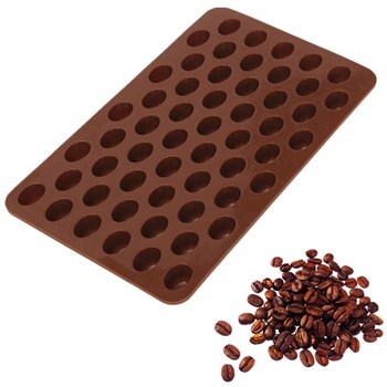 Силиконовая форма для шоколада Кофейные зерна - фото 10812