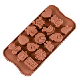 Силиконовая форма для шоколадных конфет Детская