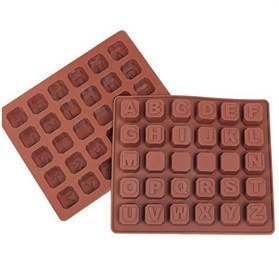 Силиконовая форма для шоколада 26 Английских букв