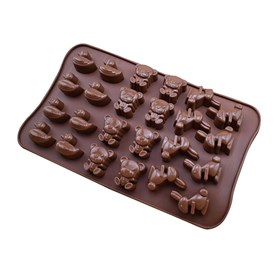 Силиконовая форма для шоколада Животные