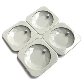 Силиконовая форма для мыла 4 круга (алмаза)